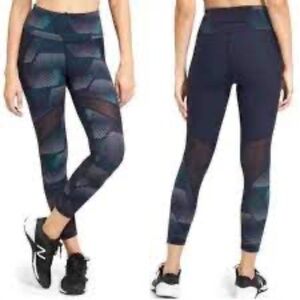 Athleta Kinetic Sculptek Stealth Mesh Capri Leggings